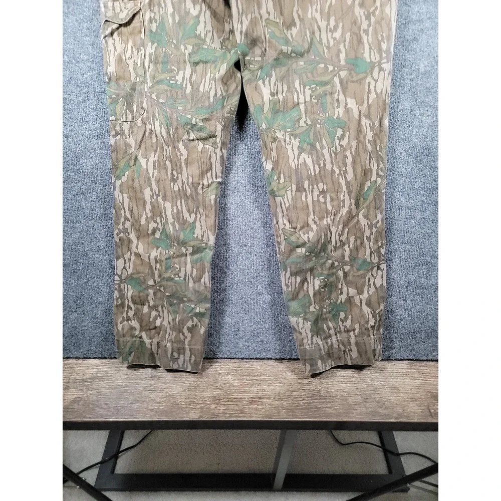 VTG Browning Mossy Oak Pants Greenleaf Camo Size 36 (Fits 34) USA Made Hunting
